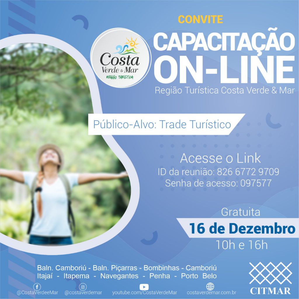 Notícias de destaque de 7 de dezembro de 2021: Costa Verde & Mar promove capacitação on-line e gratuita para todos os profissionais do trade turístico