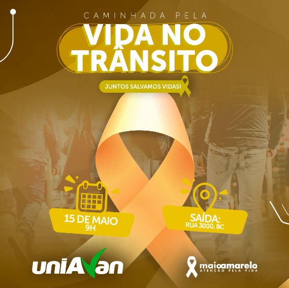 Caminhada pela Vida no Trânsito será realizada domingo (15/5) em Balneário Camboriú