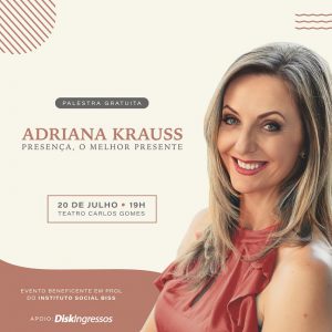 Adriana Krauss apresenta palestra sobre a conexão com o presente e as pessoas