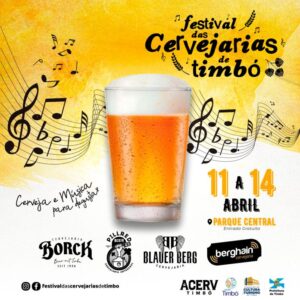 Lançamento do Festival das Cervejarias de Timbó anuncia novidades para 2024. Show com a banda Comunidade Nin-Jitsu é uma das atrações confirmadas