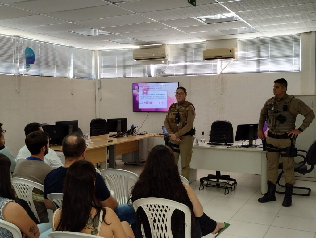 BRK promove palestra em parceria com a Polícia Militar sobre proteção à mulher